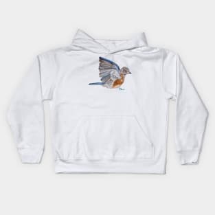 Bluebird Wings Kids Hoodie